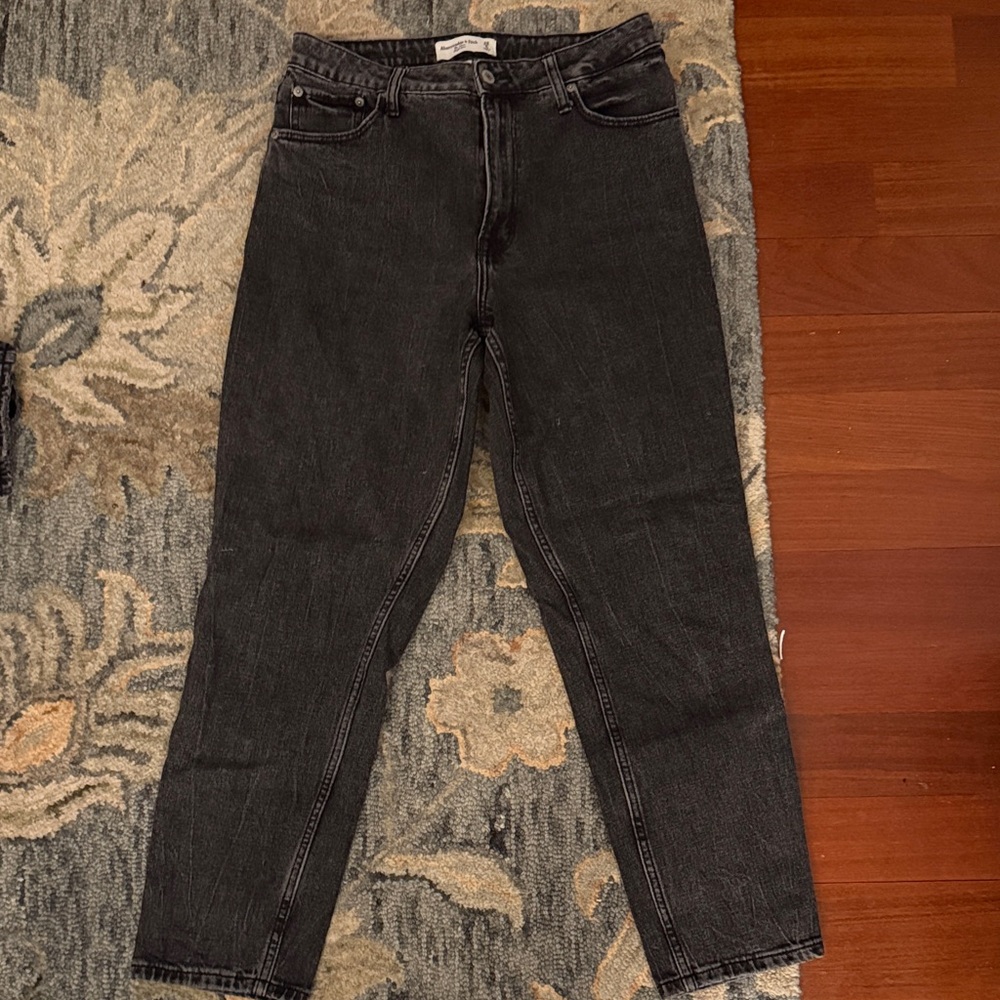 Abercrombie & Fitch Charcoal Straight Leg Jeans